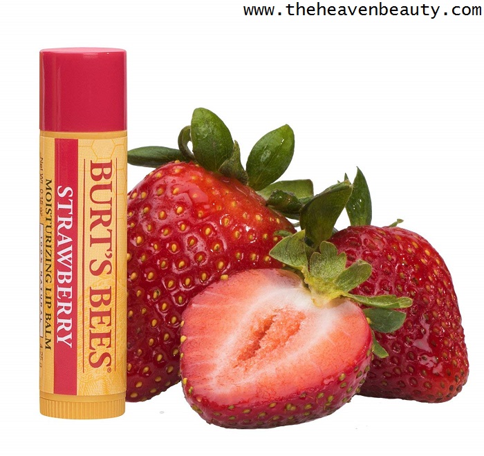 Lip balms - Burt's Bees 100% Natural Moisturizing Lip Balm, Strawberry with Beeswax & Fruit Extracts