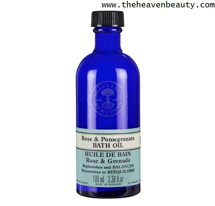Best bath oils - Neals Yard Remedies Rose & Pomegranate Bath Oil
