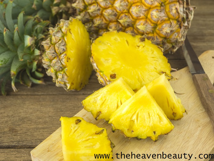 prevent neck wrinkles with pineapple juice