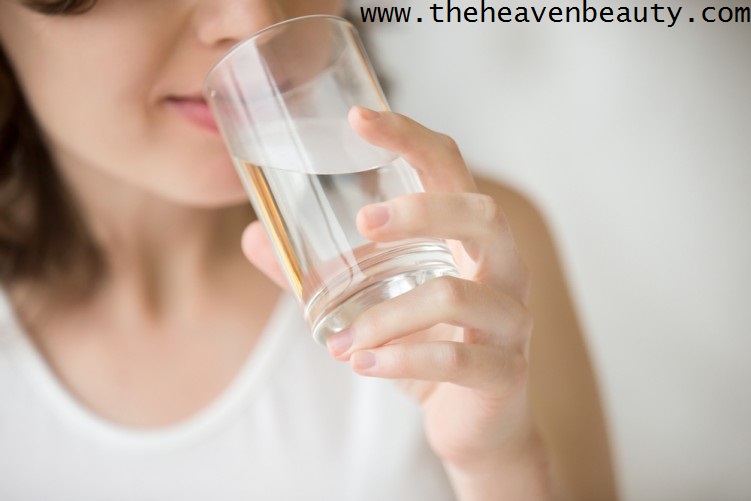 Drink plenty of water - prevent neck wrinkles