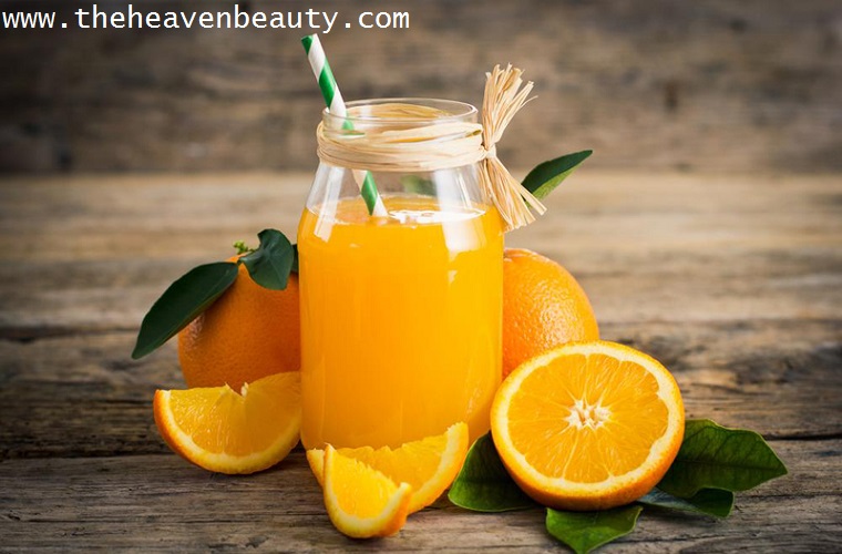 Orange juice for white spots on lips