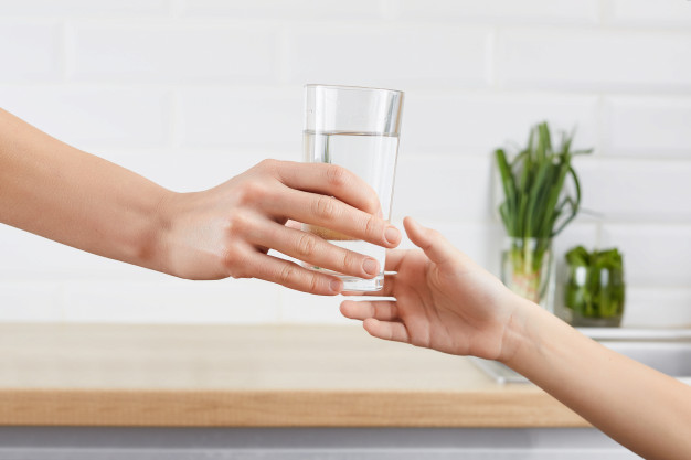 Adequate water intake to increase immunity